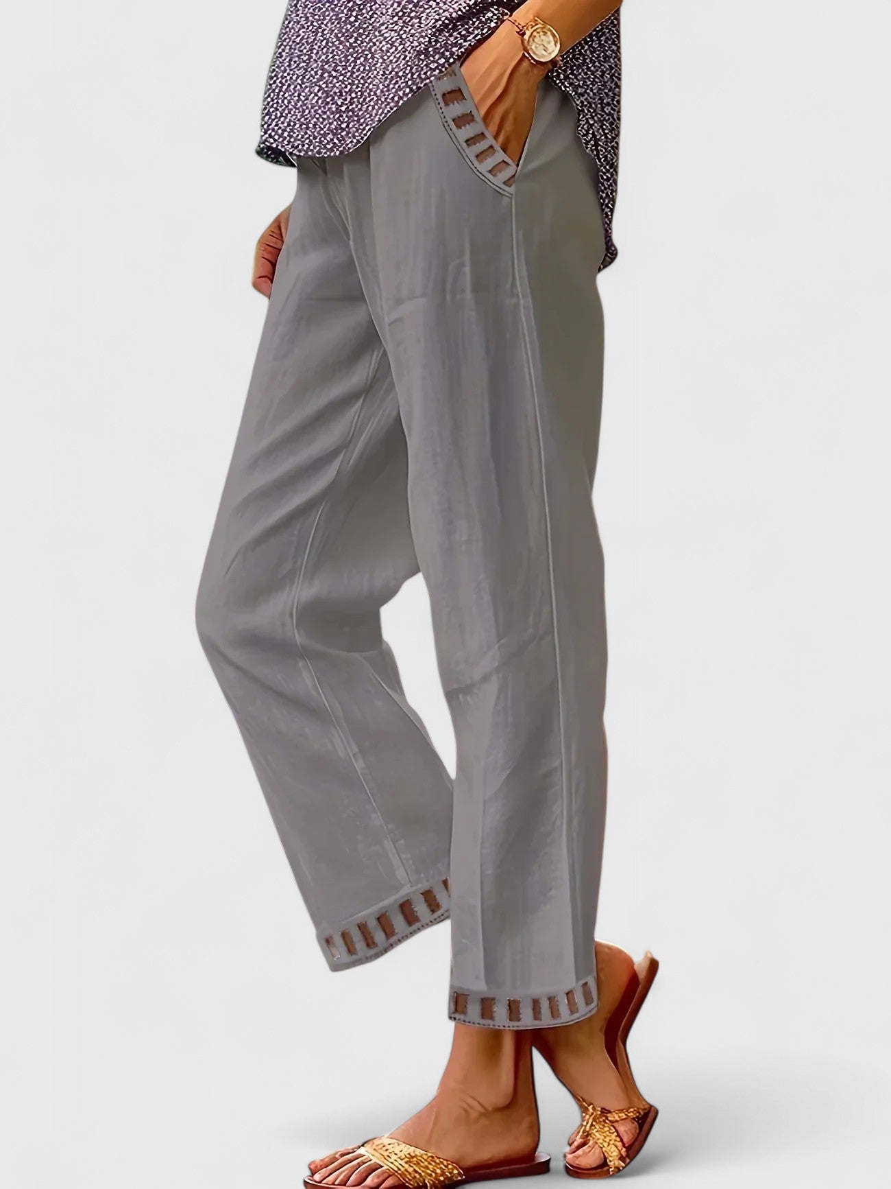 Women’s Light Summer Pants – Relaxed Ankle Fit