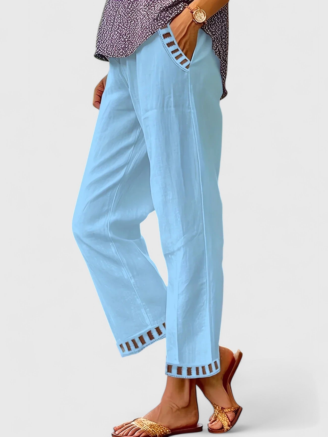 Women’s Light Summer Pants – Relaxed Ankle Fit