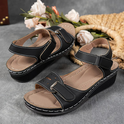 Women’s Open-Toe Sandals – Adjustable Strap Design with Cushioned Sole