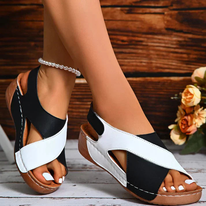 Women’s Platform Sandals – Slip-On Open Toe Shoes