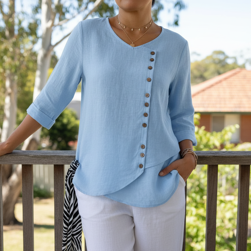 Calivéra | Women’s Button-Detail Summer Top