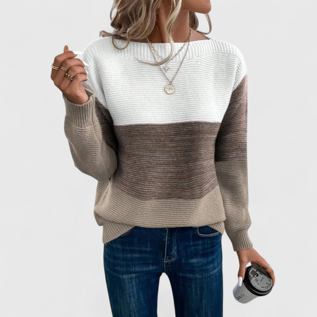 Crew Neck Knit Women Sweater