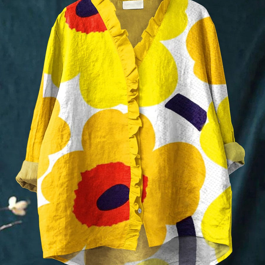Ysolde | Women’s Floral Button-Front Blouse