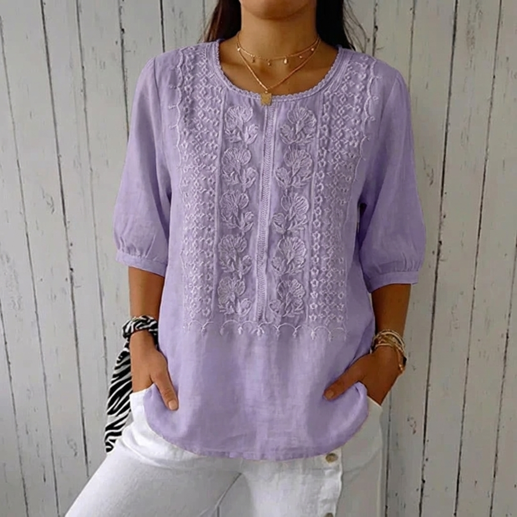 Elarioné | Women’s Embroidered Summer Top