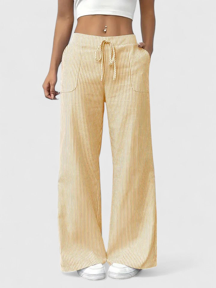 Women’s Boho Pants – Drawstring Relaxed Fit Trousers