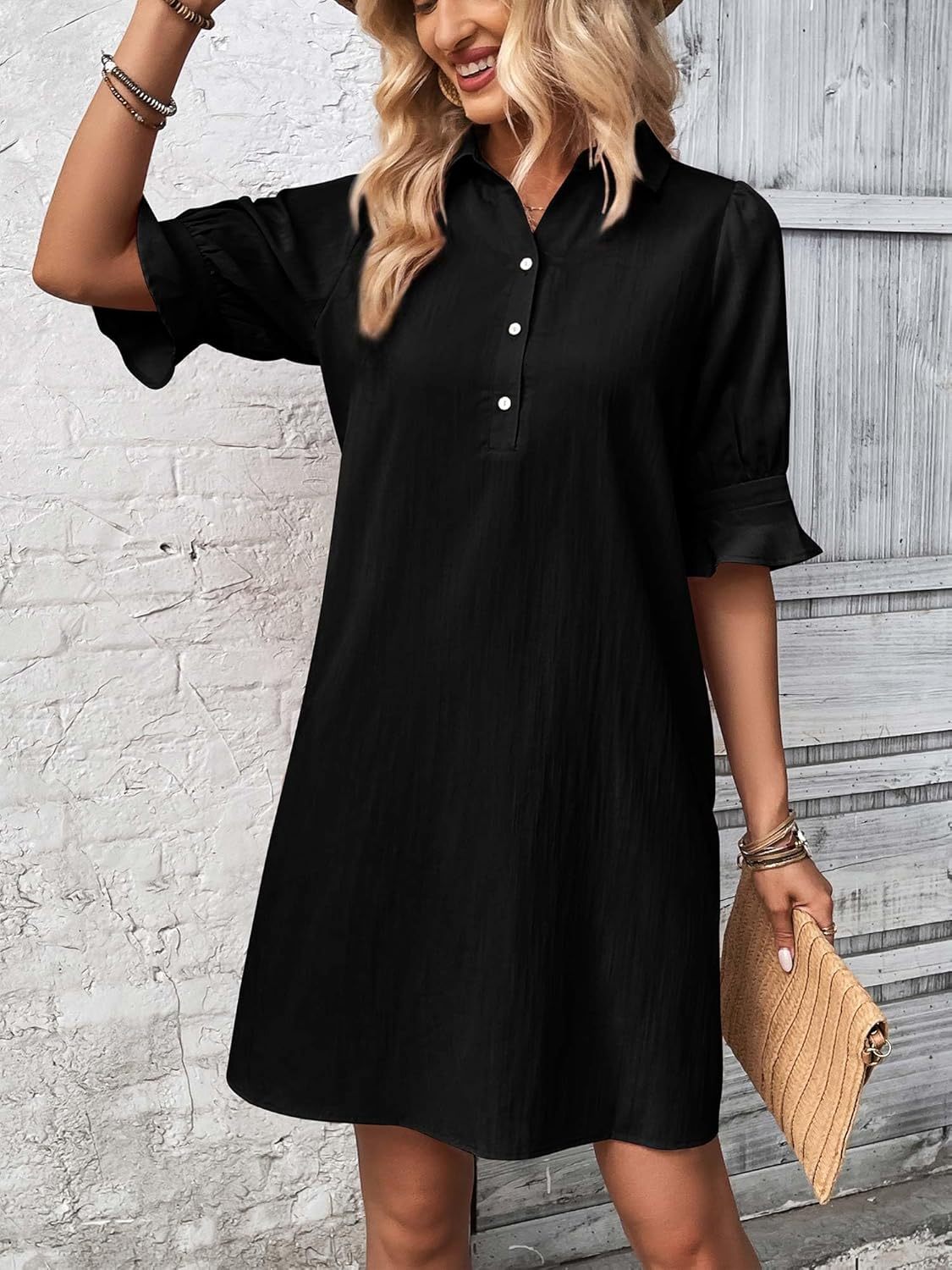 Neritha | Women’s Button Shirt Dress