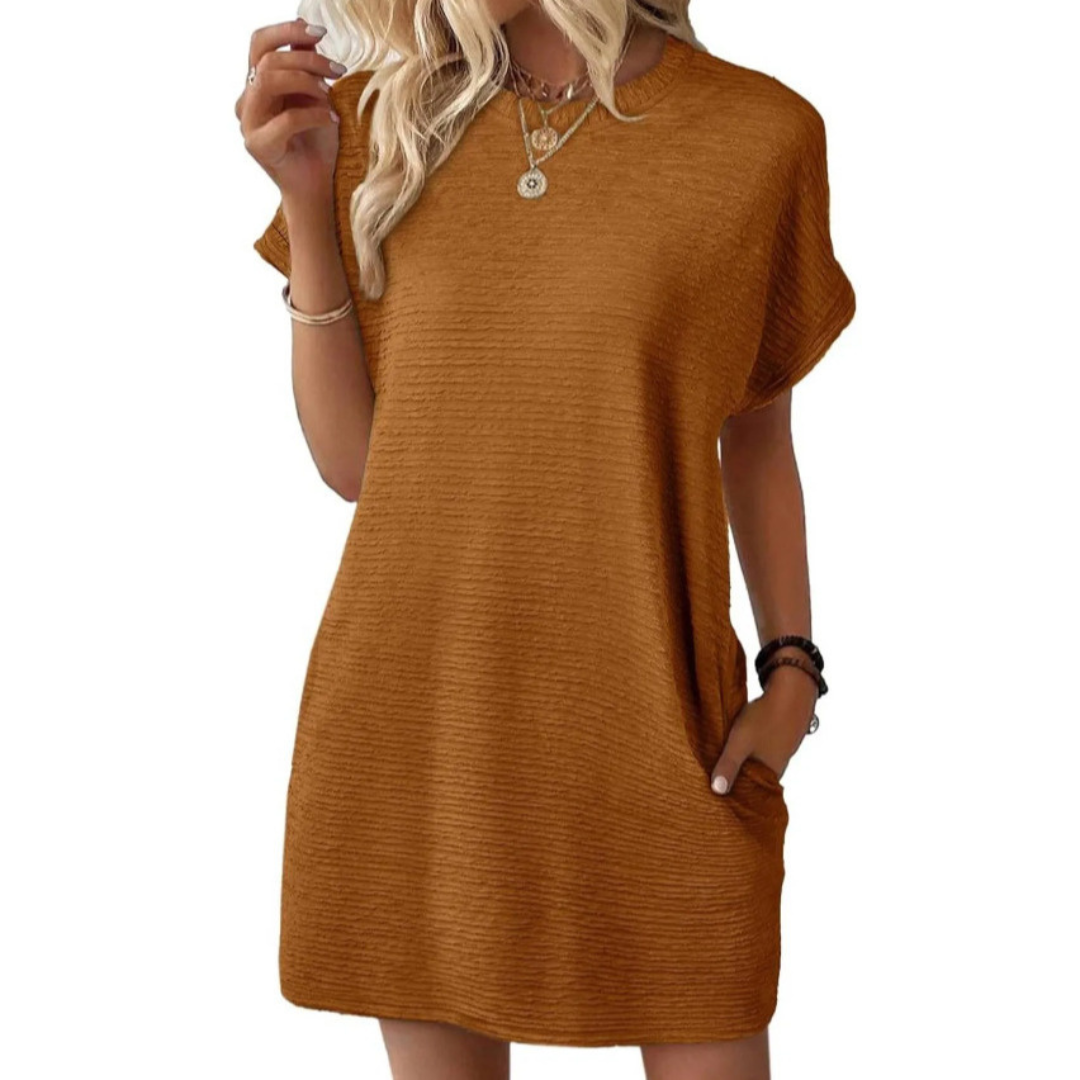 Sarah | Women’s Casual T-Shirt Dress with Pockets