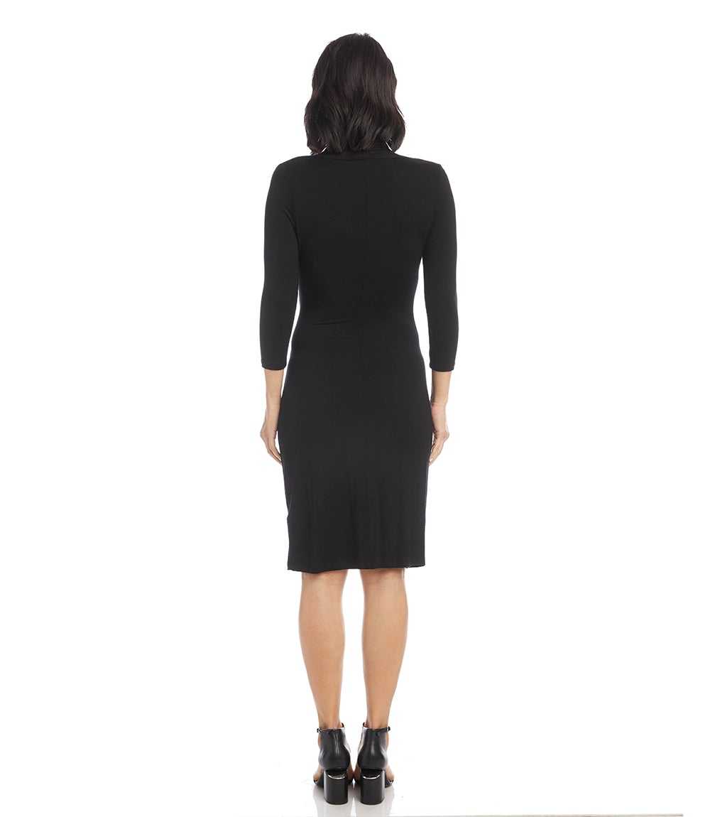 Elegant Wrap Midi Dress – Sophisticated Style with Timeless Appeal