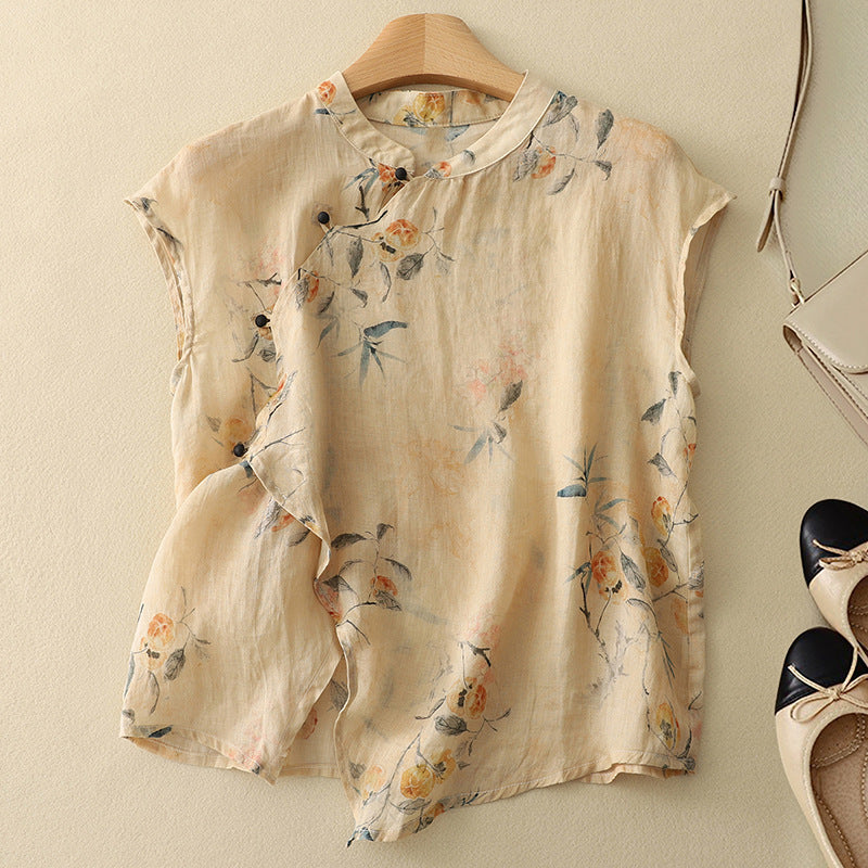 Rowan | Relaxed Floral Sleeveless Summer Top