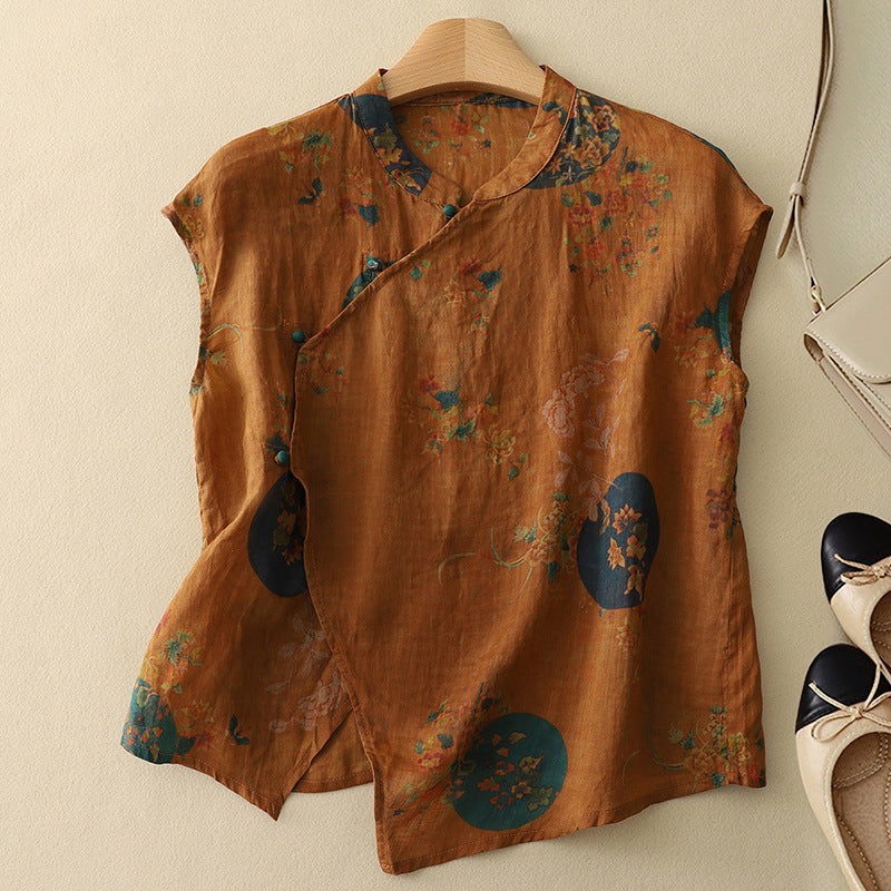 Rowan | Relaxed Floral Sleeveless Summer Top