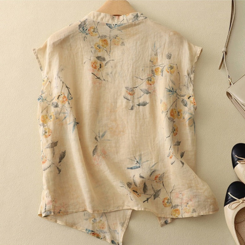 Rowan | Relaxed Floral Sleeveless Summer Top