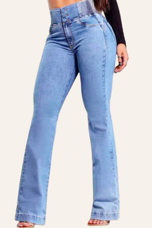 Veloria | Women’s High-Waist Straight-Leg Jeans