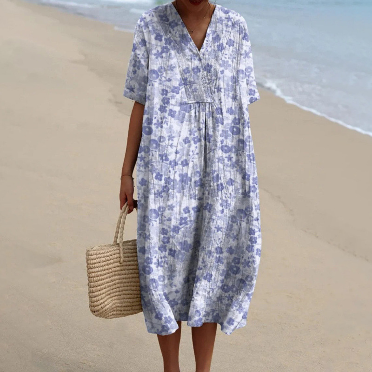Zafrina | Women’s Relaxed Floral Summer Dress