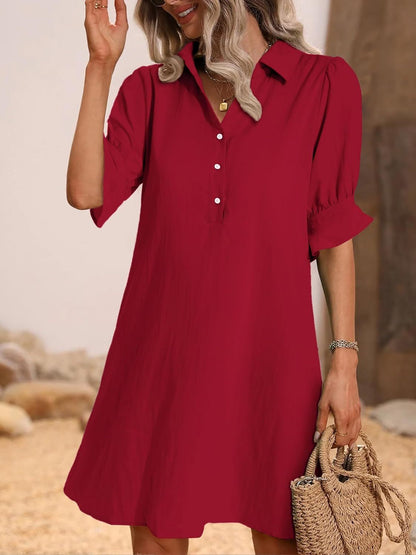 Neritha | Women’s Button Shirt Dress