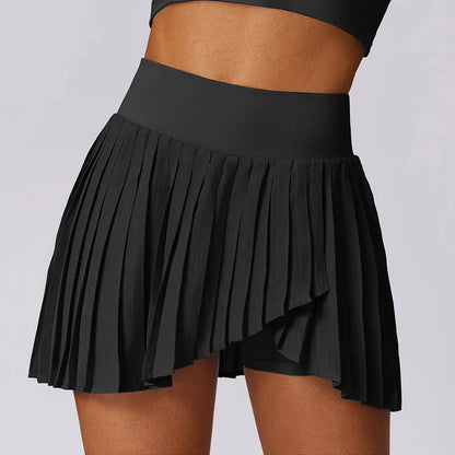 Elowra | Women’s Pleated High Waist Mini Skirt