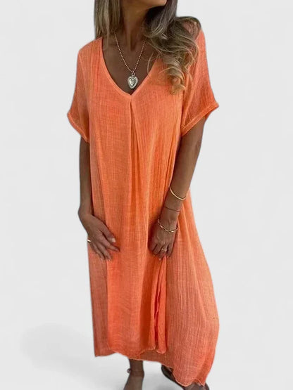 Sorella | Women’s Casual V Neck Everyday Maxi Dress