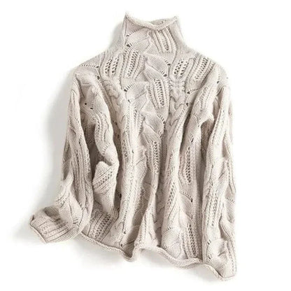 Turtleneck Knit Women Sweater