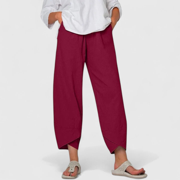 Women’s Summer Pants – Relaxed Fit Ankle Length Trousers