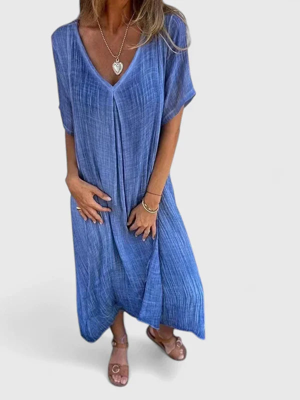 Sorella | Women’s Casual V Neck Everyday Maxi Dress