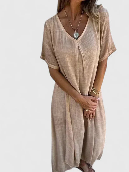 Sorella | Women’s Casual V Neck Everyday Maxi Dress