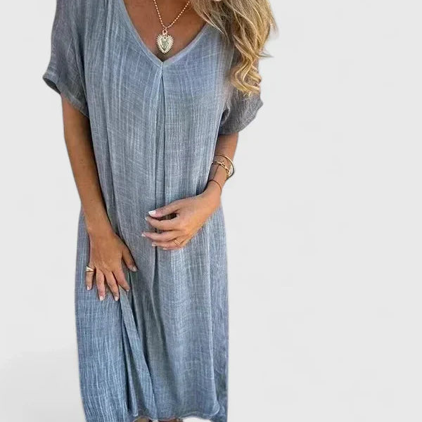 Sorella | Women’s Casual V Neck Everyday Maxi Dress