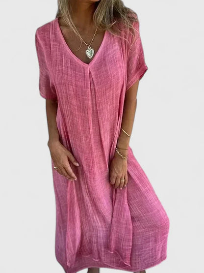 Sorella | Women’s Casual V Neck Everyday Maxi Dress