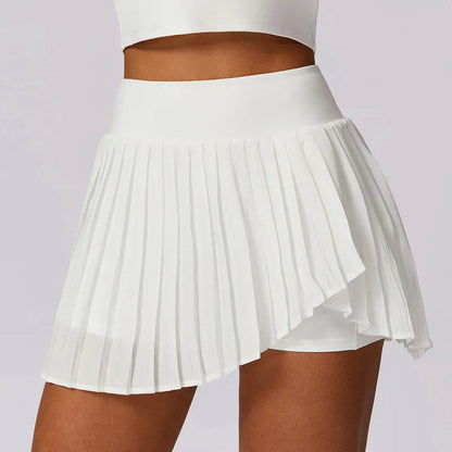 Elowra | Women’s Pleated High Waist Mini Skirt