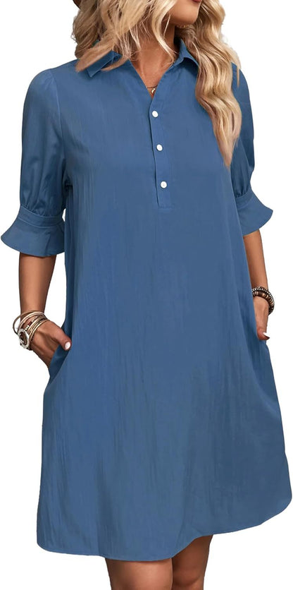 Neritha | Women’s Button Shirt Dress