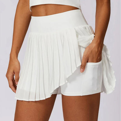 Elowra | Women’s Pleated High Waist Mini Skirt