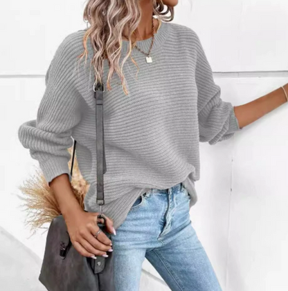 Cozy Crew Neck Knit Sweater
