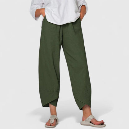 Women’s Summer Pants – Relaxed Fit Ankle Length Trousers