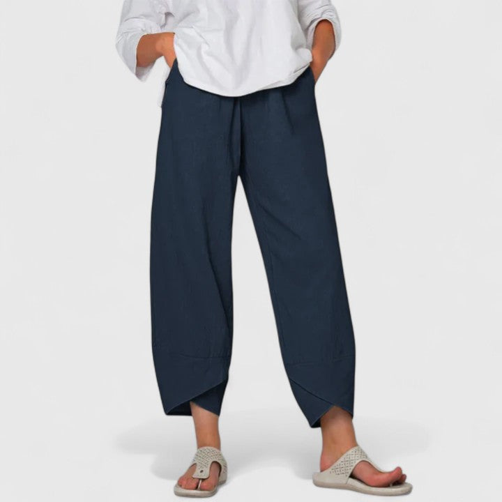 Women’s Summer Pants – Relaxed Fit Ankle Length Trousers