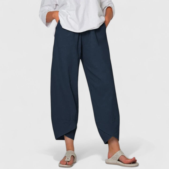 Women’s Summer Pants – Relaxed Fit Ankle Length Trousers