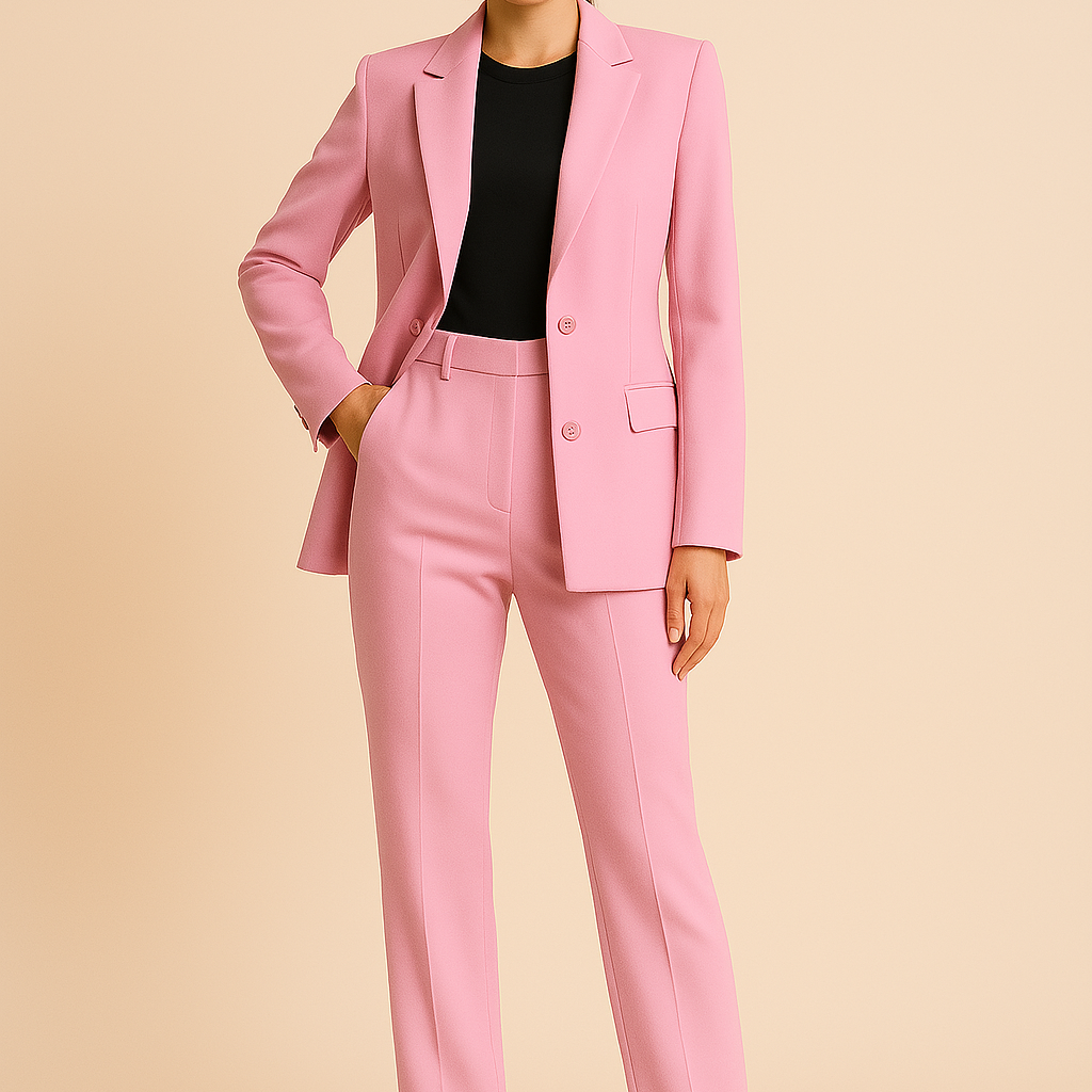 Women’s Elegant Evening Set – Tailored Blazer and Tapered Pants