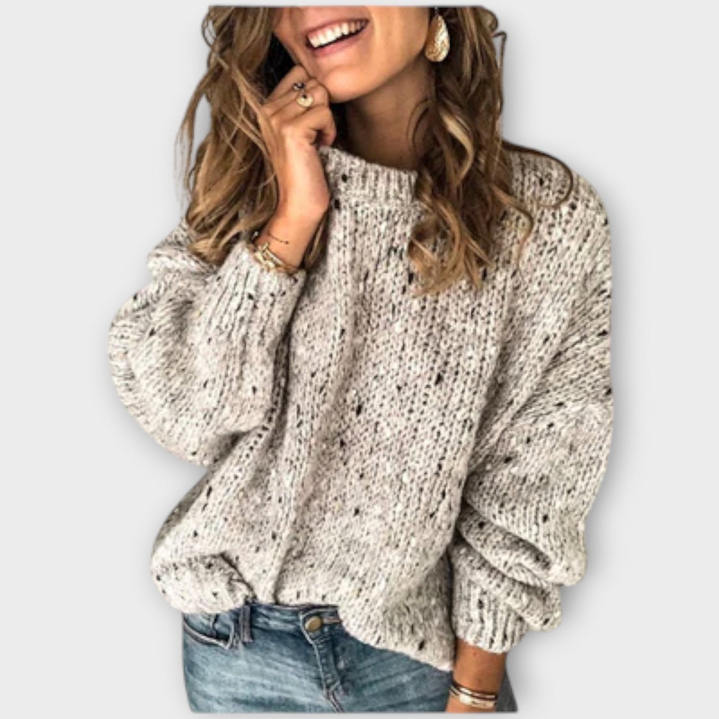 Oversized Cable Knit Women Sweater