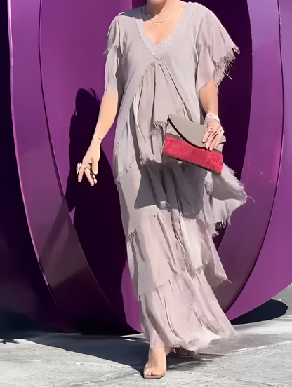 Elowen | Women’s Long Sleeve Ruffle Dress