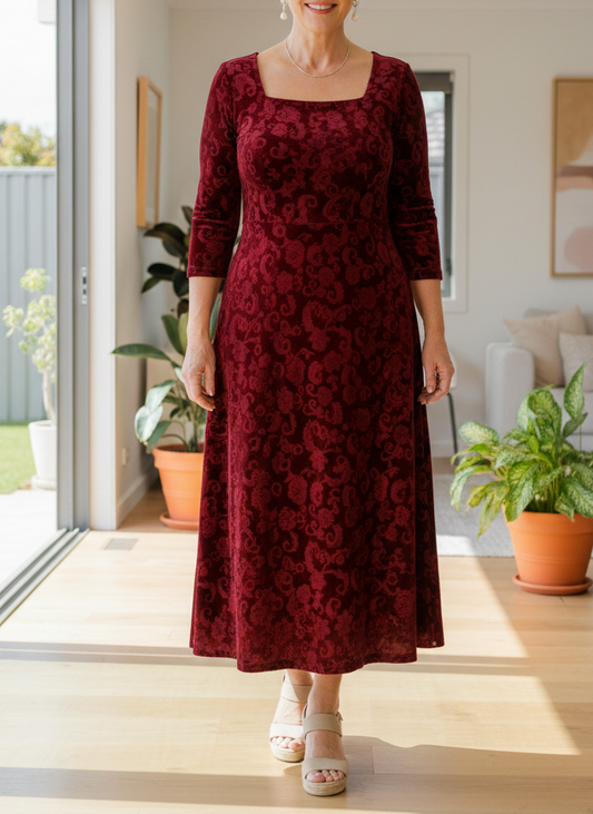 Women’s Square Neck Party Dress