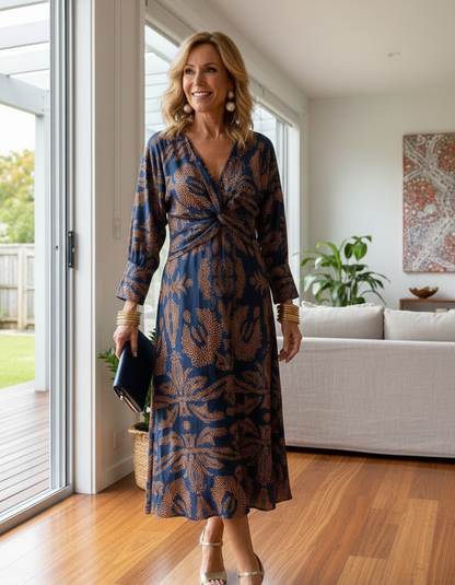 Women’s Wedding Guest A-Line Maxi Dress