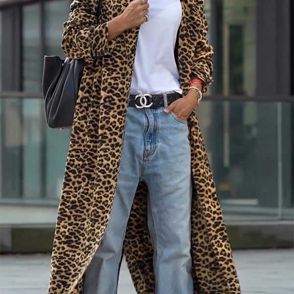 Leovaryn | Women’s Leopard Print Long Summer Jacket