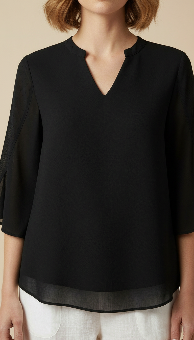 Seravyn | Women’s Relaxed V-Neck Summer Top