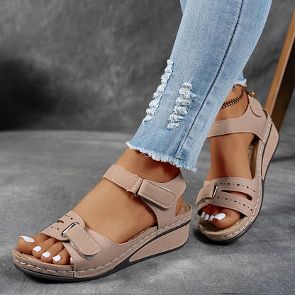Women’s Open-Toe Sandals – Adjustable Strap Design with Cushioned Sole