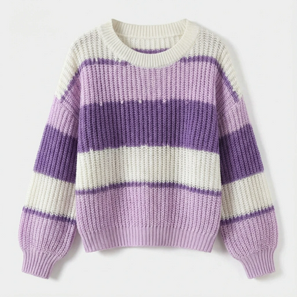 Colorblock Knit Cozy Women Sweater