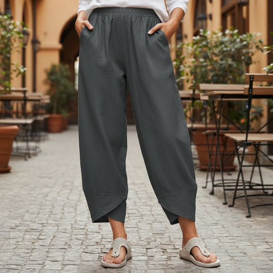 Women’s Summer Pants – Relaxed Fit Ankle Length Trousers