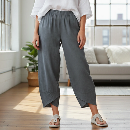 Women’s Summer Pants – Relaxed Fit Ankle Length Trousers