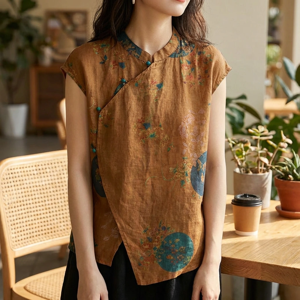 Rowan | Relaxed Floral Sleeveless Summer Top