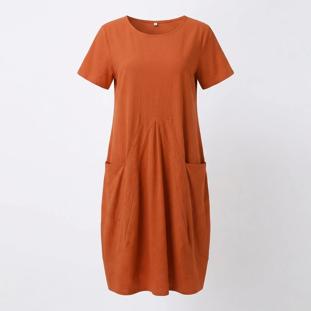Pocket Detail Relaxed Midi Dress