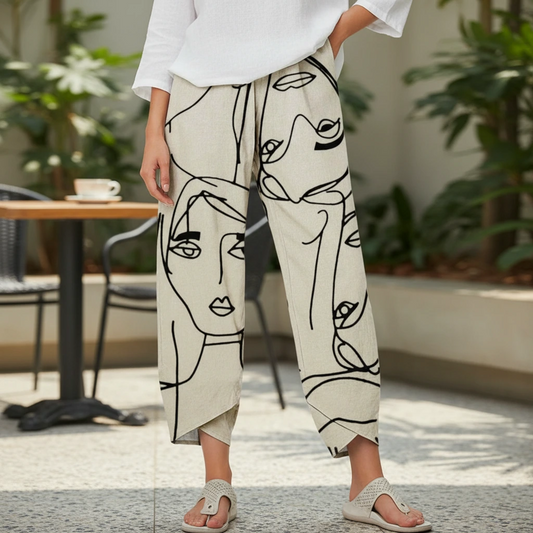 Women’s Wide Leg Pants – Summer Fit Ankle Length Trousers