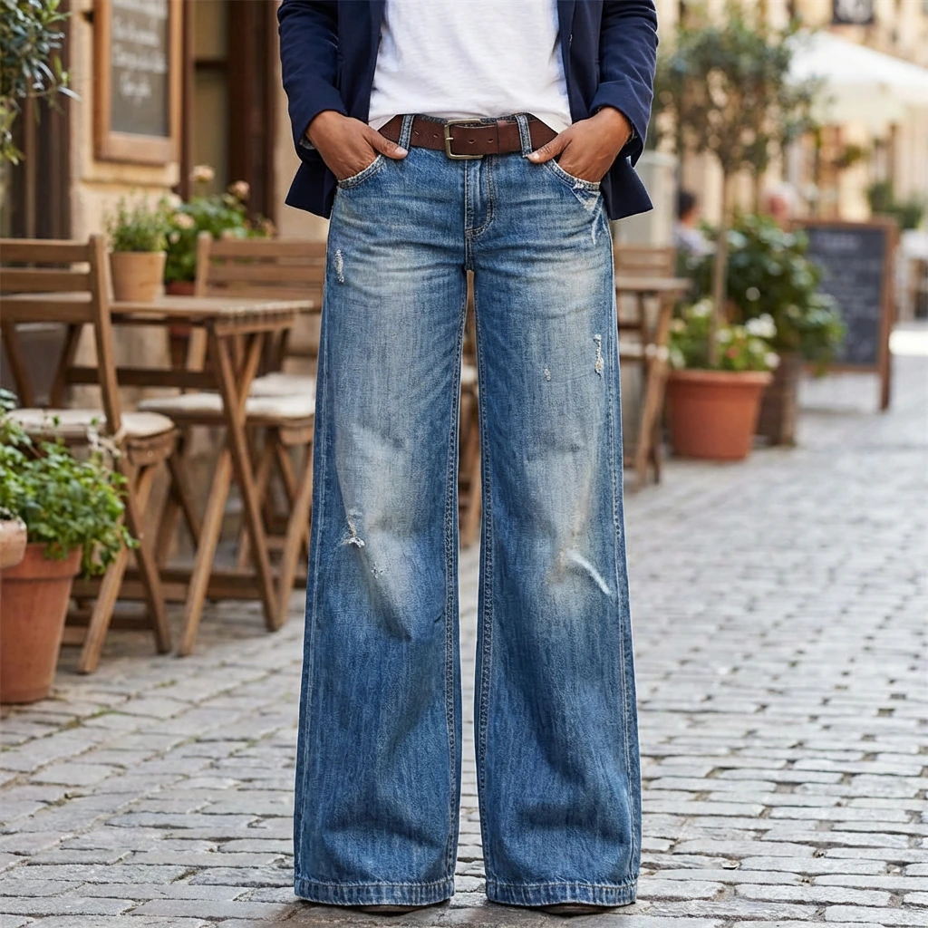 Arlena | Women’s High Waist Wide Leg Jeans