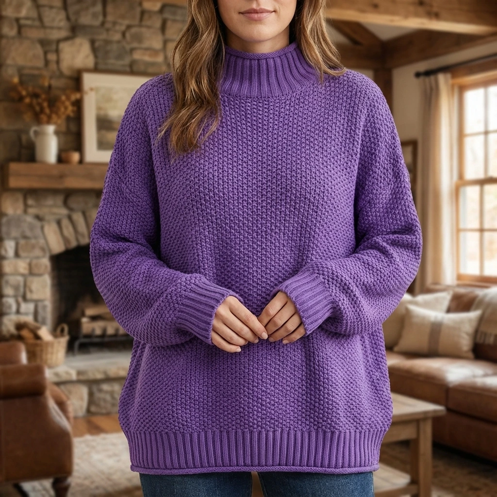 Oversized Knit Cozy Women Sweater