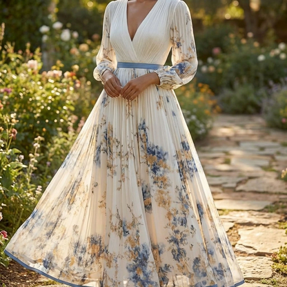 Elira | Women’s Pleated Maxi Dress